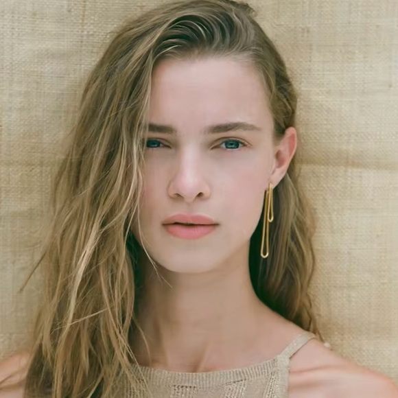 LOVEISH Jewelry - 18K Gold Plated Snake Chain Tassel Drop Earrings
